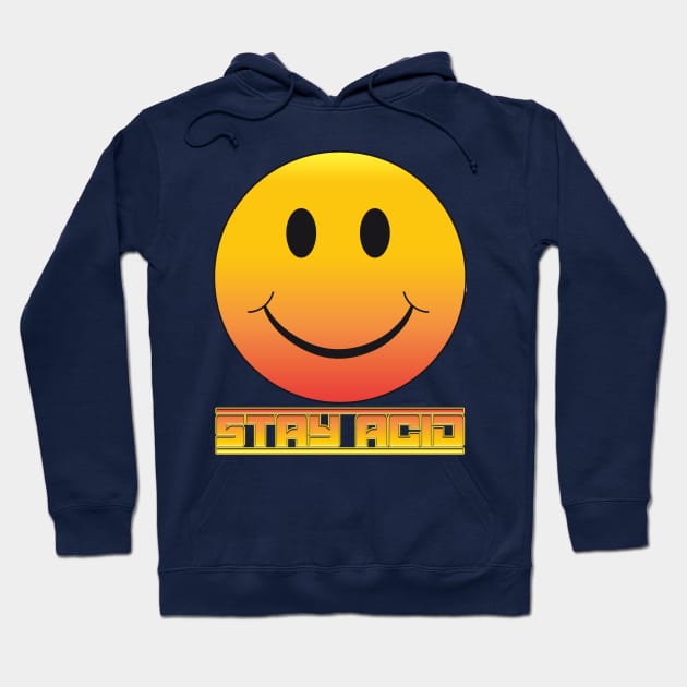 STAY ACID (Symiley #5) Hoodie by RickTurner